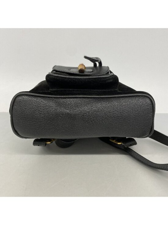 Gucci Backpack Suede Black Gold main image 9